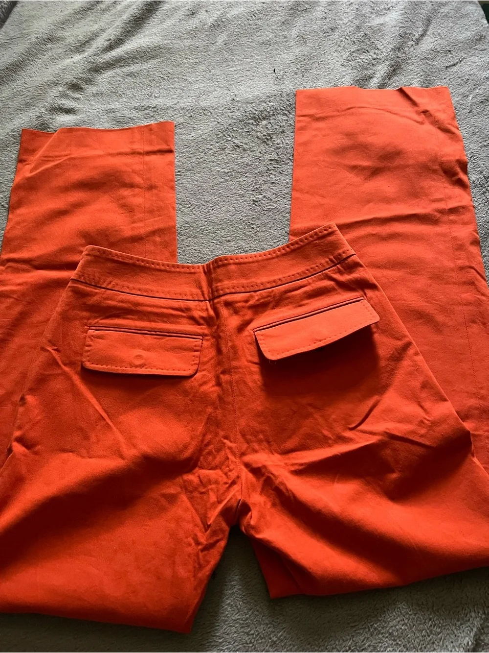 Burberry Orange Boot Cut Flare Pants